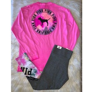 VS PINK TIE DYE set